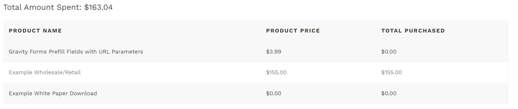 order table step 3